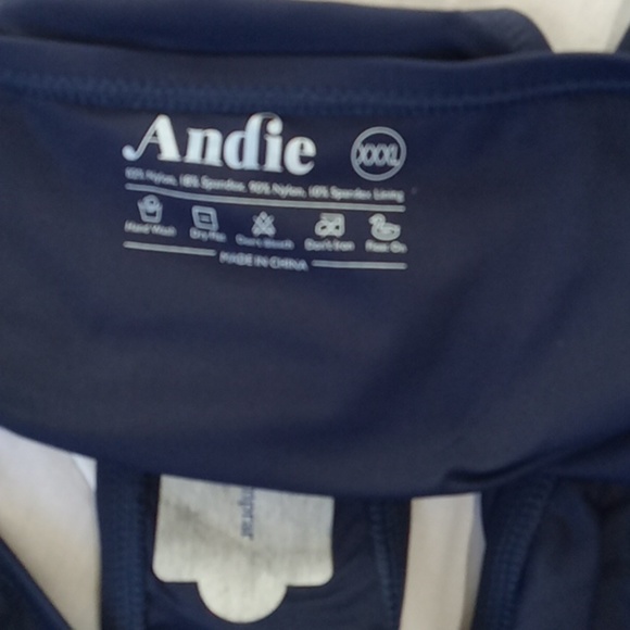 Andie Womens Bikini 3XL XXXL Navy Blue Summer Vacation CHEEKY Bottom Swim NEW - Picture 5 of 5